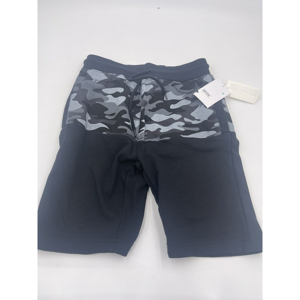 Boys Univibe Black Camo Shorts-Large- NWT